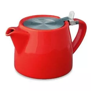 For Life Stump Tea Pot - Red 18oz - Coffee Supplies